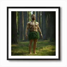 Man In The Forest Art Print