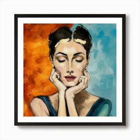 Contemporary Artwork Inspired By Amadeo Modigliani (2) 1 Art Print