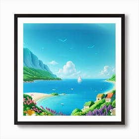 Summer Landscape Art Print