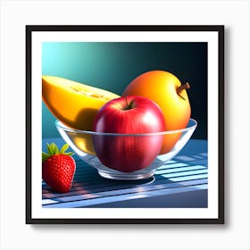 Fruit In A Bowl Art Print