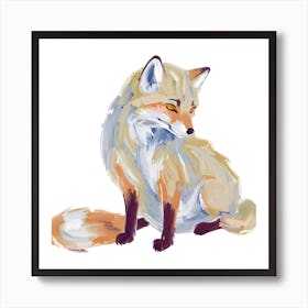 Arctic Fox 01 Art Print