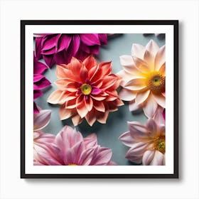 Flowers Stock Videos & Royalty-Free Footage 4 Art Print