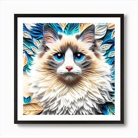 Feline Cat Creative Artwork Illustration 7 Art Print