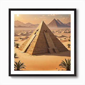 Pyramids Of Giza 2 Art Print