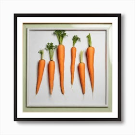 Carrots In A Frame 66 Art Print