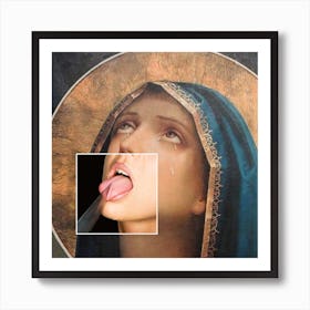 Madonna'S Tongue Art Print