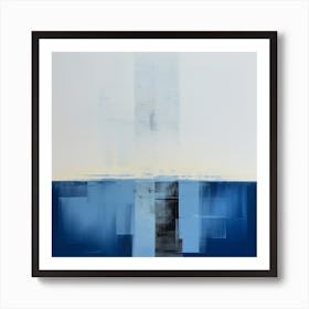 Blue Square 3 Art Print
