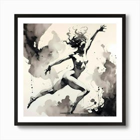 The Dance of Light And Shadows: A Symphony of Emotions in Black and White Art Print