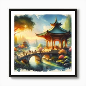 Chinese Pagoda Art Print