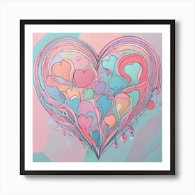 Heart Of Love 2 Art Print