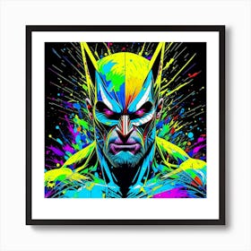 Psychedelic Wolverine Art Print