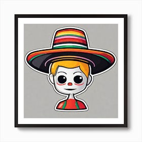 Mexican Clown Art Print