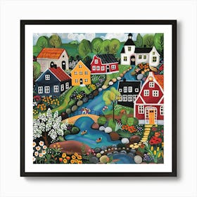 Kids Travel Illustration Denmark 3 Art Print