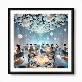 An Immersive Dining Experience Where Guests Feel A Art Print