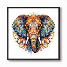 Elephant Series Artjuice By Csaba Fikker 038 1 Art Print