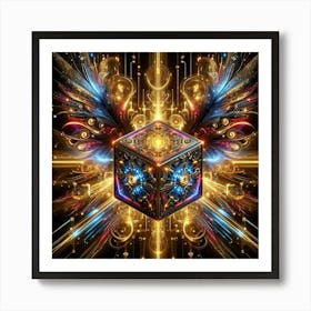 Cube Of Light 17 Art Print