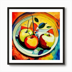 Apples In A Bowl Affiche