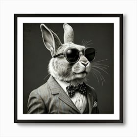 Rabbit In Sunglasses 5 Art Print