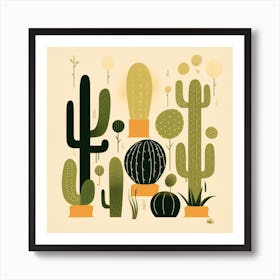 Cactus Illustration Art 53 Art Print