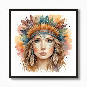 Indian Woman 4 Art Print