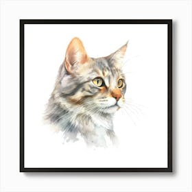 Ukrainian Bakhuis Cat Portrait 1 Art Print