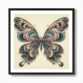 Symmetrical Butterfly Art 2 Art Print