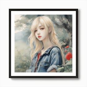 Korean Girl 3 Art Print