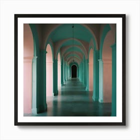 Hallway Stock Videos & Royalty-Free Footage 1 Art Print