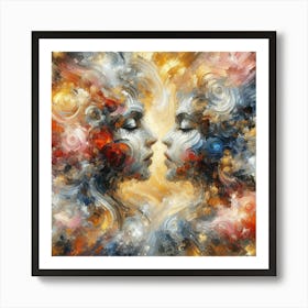 'The Kiss' 1 Art Print