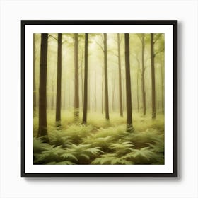 Foggy Forest 9 Art Print