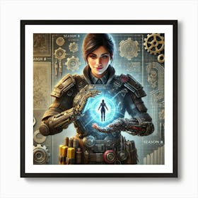 A Detailed Character Portrait Of Engineer Lila Pet Art Print