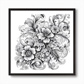 Floral Design 3 Art Print