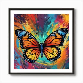 Butterfly Painting 148 Art Print