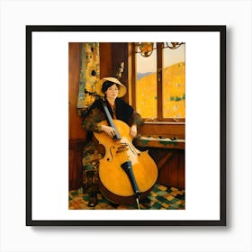 Cellist Art Print