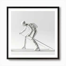 Skier On Skis 6 Art Print