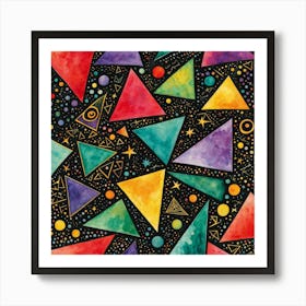 Triangles Art Print