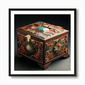 Box With Flowers Art Print