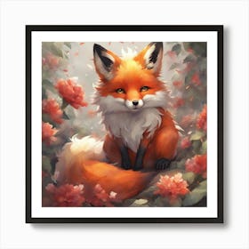 Foxes Art Print