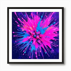 Splatter Explosion Art Print