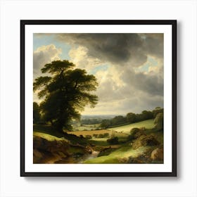 Landscape With A Stream Art Print