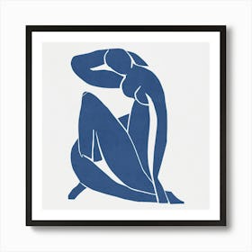 Blue Woman - Matisse Art Print