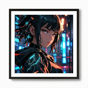 Anime Girl 5 Art Print