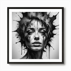 Splatter Painting Art Print