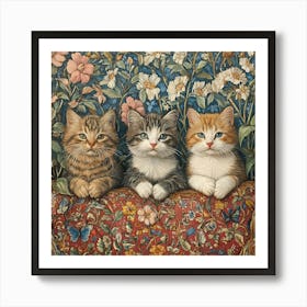 Three Kittens Art Art Print