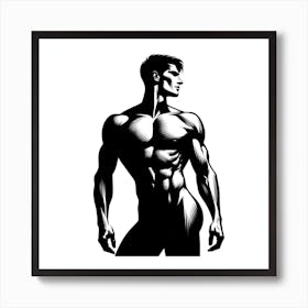 Muscular Man 3 Art Print