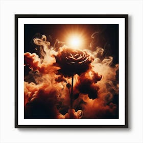 Smoke Rose 1 Art Print