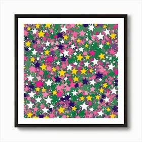 Confetti Stars Art Print