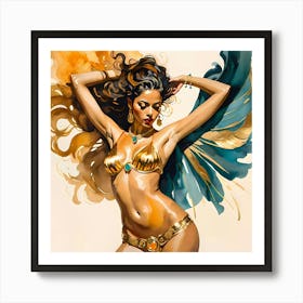 Dancer Carnival Rio de Janeiro Art Print