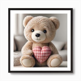 Valentine Teddy Bear 3 1 Art Print