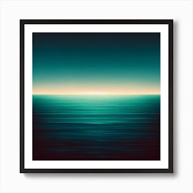 Ocean At Sunset Art Print